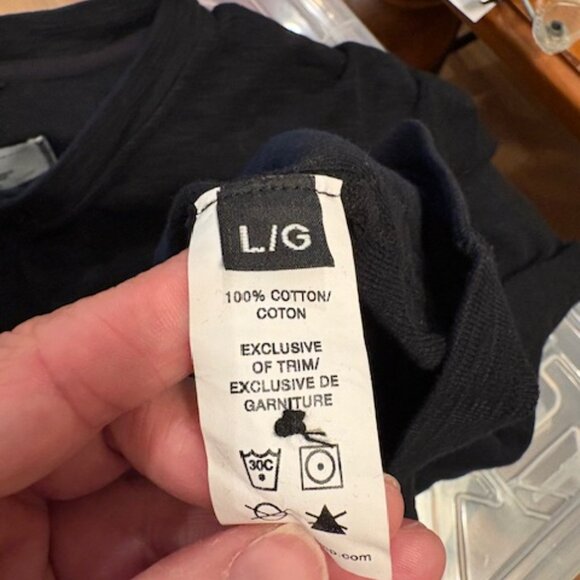 Reining Champ, mens black long sleeve thermal top, size Large - Picture 9 of 10